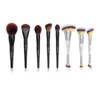 Jessup 5Pcs Black Face Makeup Brushes Set T273 and Jessup 3pcs Dual Ended Face Makeup Brush Set T521