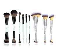 Jessup 6pcs Double Ended Makeup Brushes Sets T501 and Jessup 3pcs Dual Ended Face Makeup Brush Set T521