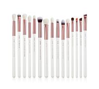 Jessup Eye Brushes 15Pcs Professional Makeup Brushes Make up Brush Set Cosmetics Tools Eye Liner Shader Wood Handle Natural-synthetic Hair,T217