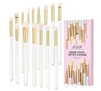 Jessup Eye Makeup Brush Set 15pcs for Eyeshadow Blending Eyeliner Brow T519