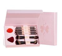 Jessup Makeup Brush Gift Set with Sponge for Foundation, Eyeshadow T506 | Premium Vegan Synthetic Fibers, Makeup Sponge for Concealer & Blush, Flawless Blending, Ideal for Women & Girls Gift Choice