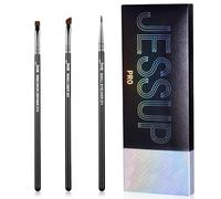 Jessup Professional Eyeliner Brush Set, Fine Point Angled & Flat Brush T346