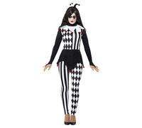 Jester Fancy Dress Costume Ladies Small - UK 8-10