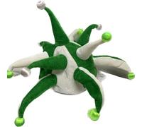 JESTER HAT GREEN/WHITE LIGHT UP(GREEN AND WHITE)