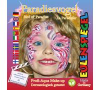Jester Motif Set Paradise Bird, Makeup Set with Makeup Instructions 1 Brush