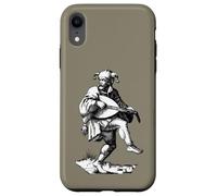 Jester or Fool Playing a Lute Antique Comedy Case for iPhone XR