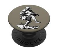 Jester or Fool Playing a Lute Antique Comedy PopSockets Adhesive PopGrip