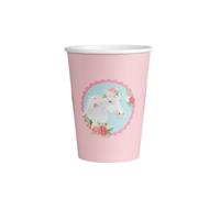 Jesters Party 8pcs Horses Paper Cups for Party Celebration - 9cm Nature Themed Multicolour Party Cups - Disposable Cups for Happy Birthday Decoration, Party Supplies, Fun Table Decorations