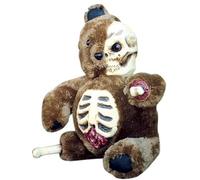 Jesters Party Grizzly Bear Horror Teddy Bear, Halloween Horror Prop, Decoration, Skull and Bones Plush Toy