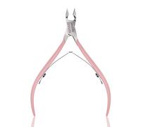 Jestilo Professional Cuticle Nippers, Stainless Steel Cuticle Cutters and Remover - Best Nipper Scissors, Nail Care Tool for Manicure and Pedicure (Pink)