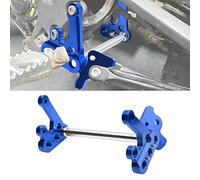 JESTOP Motorcycle Foot Rest Brackets, Reinforced CNC Billet Aluminum Foot Peg Pedal Bracket Kit & Foot Support Rod for Sur-Ron Light Bee Segway (Blue)