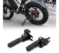JESTOP Upgraded Passenger Foot Pegs for Ridstar Q20/ Q20 PRO/ H20 PRO/ H26, Foldable Non-Slip Passenger Footrest Pegs With Mount Bracket, Rearsets Foot Rest (Black Foldable)