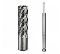 JESTUOUS Annular Cutter 3/4 Inch Weldon Shank 3/4 Cutting Diameter 2 Cutting Depth Slugger Bits HSS Kit for Magnetic Drill Press