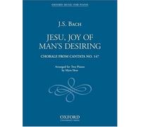 Jesu, Joy of Man's Desiring: Duet for two pianos by Hess, Myra (2006) Sheet music