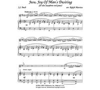 Jesu, Joy of Man's Desiring for Alto Saxophone and Piano by J.S. Bach