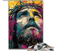 Jesus 1000 Piece Jigsaw Puzzle for Adults Teens, Challenging Game Toys Every Piece Is Unique - Challenging Family Fun Game (50x75cm)