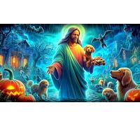 Jesus 1000 Piece Jigsaw Puzzles for Adults Family Challenge Toys Jigsaw Puzzle Home Decors for The Whole for Women, Gifts for Men 38x52cm/1000pcs
