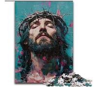 Jesus 1000 Piece Jigsaw Puzzles for Adults & Teens, Staycation Kill Time Every Piece Is Unique - Challenging Family Fun Game (26x38cm)