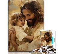 Jesus 1000 Piece Jigsaw Puzzles for Teenagers Gifts,family Fun Games Is Ideal As A Gift for The Whole Family (50x75cm)