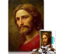 Jesus 1000 Piece Jigsaw Puzzles for Teenagers Gifts,Help The Brain Exercise Addictive Toys to Cultivate Patience Suitable for Couples 38x26cm