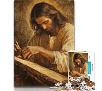 Jesus 1000 Piece Jigsaw Puzzles for Teenagers Gifts,Help The Brain Exercise Addictive Toys to Cultivate Patience Great Gift 50x75cm