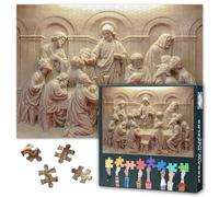 Jesus 1000 Piece Puzzle for Adults, The Last Supper Jigsaw Puzzles 1000 Pieces Difficult and Challenge, 27.5x19.7 Inch Family Puzzle Game Night Gift & Home Decor (Christian Series)