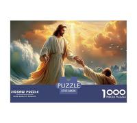 Jesus 1000 Piece Religious Belief Jigsaw Puzzle for Adults Challenging for Challenging Family Activity Games Colorful for Home Decor Gifts 38x26cm/1000pcs