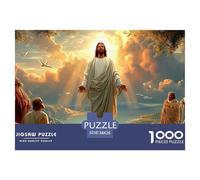 Jesus 1000 Piece Religious Belief Jigsaw Puzzle Handwork Puzzle Educational Challenge for Challenging Family Activity Games Colorful Hard Puzzle for 38x26cm/1000pcs Family Decorations