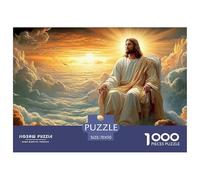 Jesus 1000 Piece Religious Belief Jigsaw Puzzles for Adults Educational Challenge Puzzle Adults Age 12 Years Up - Challenge Edition Hard Puzzle for 70x50cm/1000pcs Family Decorations