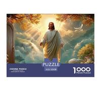 Jesus 1000 Piece Religious Belief Jigsaw Puzzles Handwork Puzzle Educational Challenge Adults Age 12 Years Up - Challenge Edition for Home Decor Gifts 52x38cm/1000pcs