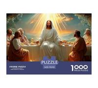 Jesus 1000 Piece Religious Belief Jigsaw Puzzles Handwork Puzzle Educational Challenge Adults Age 12 Years Up - Challenge Edition for Home Decor Gifts 70x50cm/1000pcs
