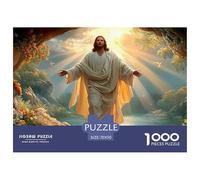 Jesus 1000 Piece Religious Belief Jigsaw Puzzles Handwork Puzzle Educational Challenge Adults Age 12 Years Up - Challenge Edition for Home Decor Gifts 70x50cm/1000pcs