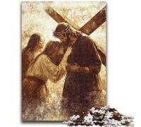 Jesus 1000 Pieces Jigsaw Puzzle for Adults& Teens,Stress Reliever Difficult Challenge Deal As Gifts for The Whole Family (50x75cm)