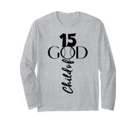 JESUS 15 YEARS GOD BASEBALL 15TH BIRTHDAY Long Sleeve T-Shirt
