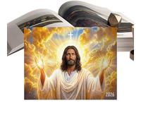 Jesus 2026 Wall Calendar - Jesus Christian Schedule Planning Tool - Religious Calendar | for Home Office Studio Church Sunday School Classroom Devout Families Believers