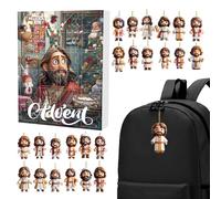 Jesus 2d Acrylic Jesus Nativity Manger Pendant Christmas, Christmas Countdown Calendar For Christmas Tree Decoration Backpack Car Pendant 26x18x2.5cm