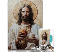Jesus Adult Jigsaw Puzzles 1000 Pieces,Stress Reliever Difficult Challenge Deal As Gifts for The Whole Family (38x26cm)