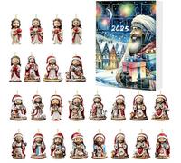Jesus Advent Calendar 2025,Nativity Scene Countdown To Christmas With 24 Jesus Figurines for Christmas Tree Ornaments,Biblical Advent Calendar,Christ mas Toys Christian Religious Gift for Families