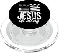 Jesus All Along Christian Faith Cross Scripture Inspiration PopSockets PopGrip for MagSafe