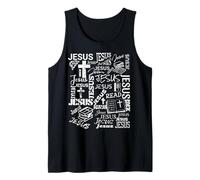 Jesus All Over Bible (Read for God so Loved The World ) Tank Top