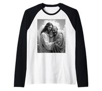Jesus, Allah, and Buddha: A Symbol of Peace and Unity Raglan Baseball Tee
