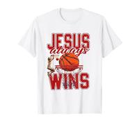 Jesus Always wins Basketball T-Shirt