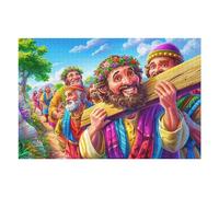 Jesus And Disciples 1000 Piece Jigsaw Puzzle for Adults Teens Happy Time Jigsaw Stress Relief for Students Colourful Challenge Great Gift Dorm Room Decor 1000 PCS