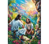 Jesus And Disciples 300 Piece Complete DIY Jigsaw Puzzle Animals And Plants Collectors Mind Relaxation Educational Decorative Puzzle Gifts for Adults Recycled Cardboard 300 PCS