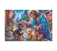Jesus And Disciples Preaching 1000 Piece Pack Classic Jigsaw Puzzle Meadow Peak Radiance Couple Puzzle Partners Ultra Difficult Wall Decor Easter New Year Gift Thick Paperboard 1000 PCS