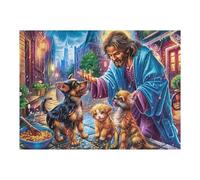 Jesus And Disciples Preaching 500 Piece Jigsaw Puzzle for Adults Meadow Peak Radiance Sick Day Activity Gentle Distraction No Dust Pieces Great Gift for Get Well Soon 500 PCS