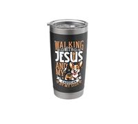 Jesus and Dog - Cardigan Welsh Corgi Stainless Steel Insulated Tumbler