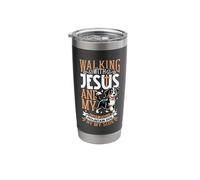 Jesus and Dog - Entlebucher Mountain Dog Stainless Steel Insulated Tumbler