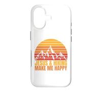 Jesus and Hiking Make Me Happy Fun for Unisex Hikers Case for iPhone 17
