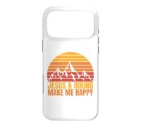 Jesus and Hiking Make Me Happy Fun for Unisex Hikers Case for iPhone 17 Pro Max